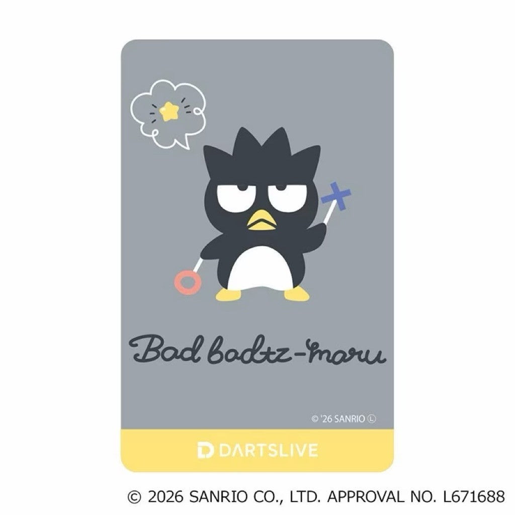 Sanrio Characters Darts Set β’ Bad Batz Maru Dartslive Card β’ SGDARTS
