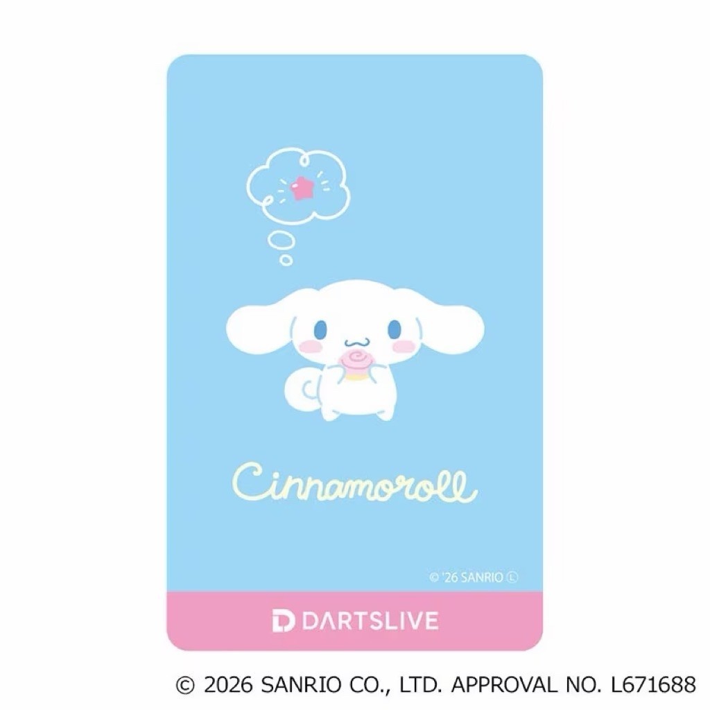Sanrio Characters Darts Set β’ Cinnamoroll Dartslive Card β’ SGDARTS