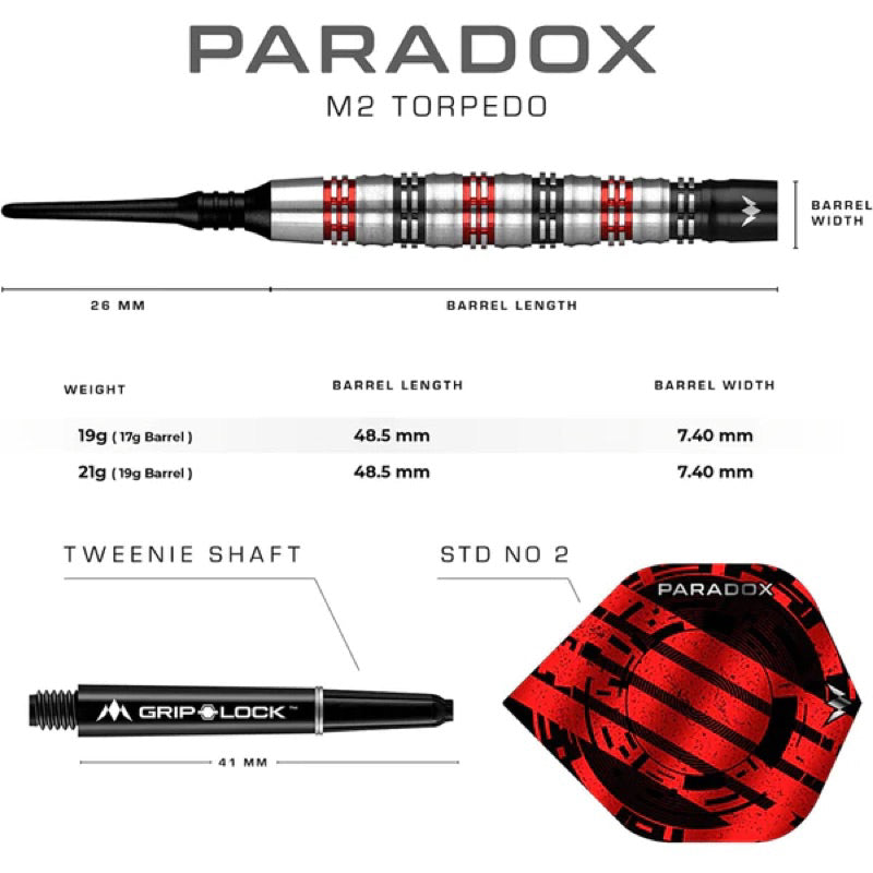 Mission Darts • Paradox M2 • 19g • SGDARTS