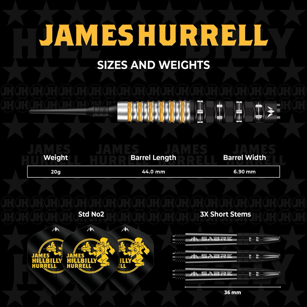 Mission Darts • James Hurrell V2 • 20g • SGDARTS