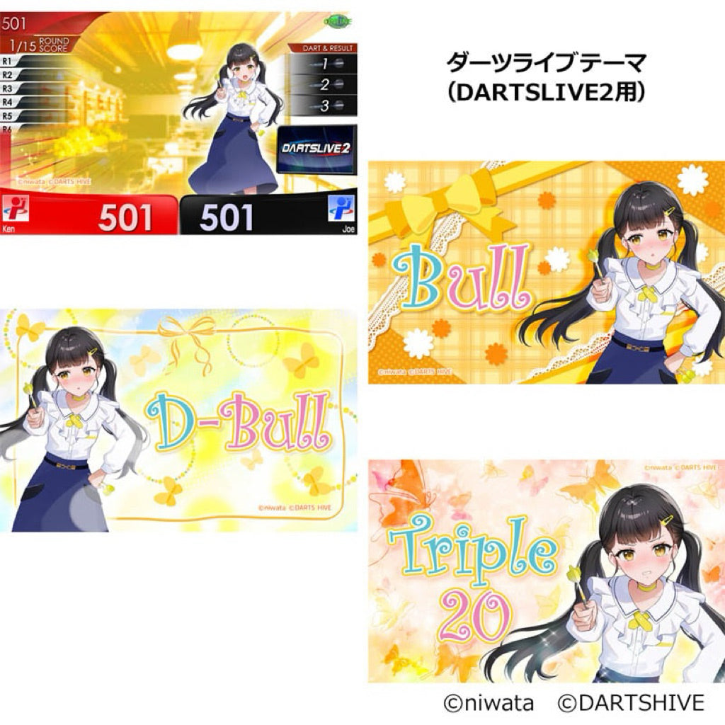 Happy Ears Collection • Takanashi Yui Yellow • Dartslive Card DL2 Movie Theme DL3 Live Effect • SGDARTS