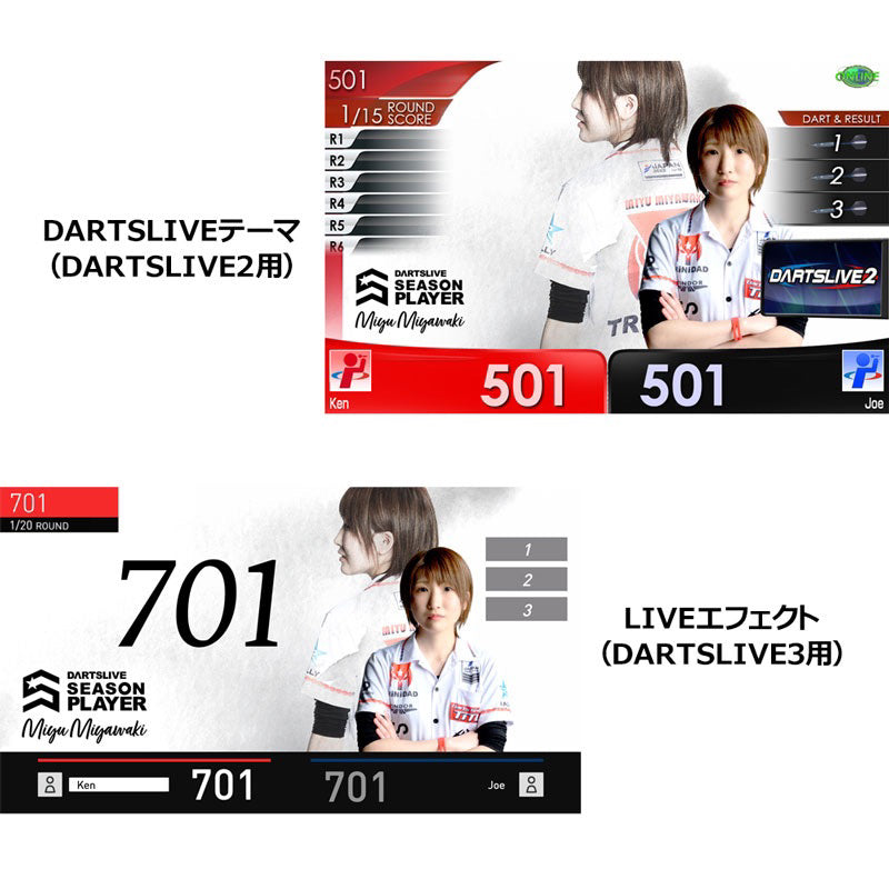 Dartslive Player Goods Vol 1 • Miyu Miyawaki Dartslive Card • SGDARTS