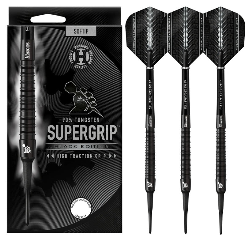 Harrows Darts • Supergrip Black • 18g 20g • SGDARTS
