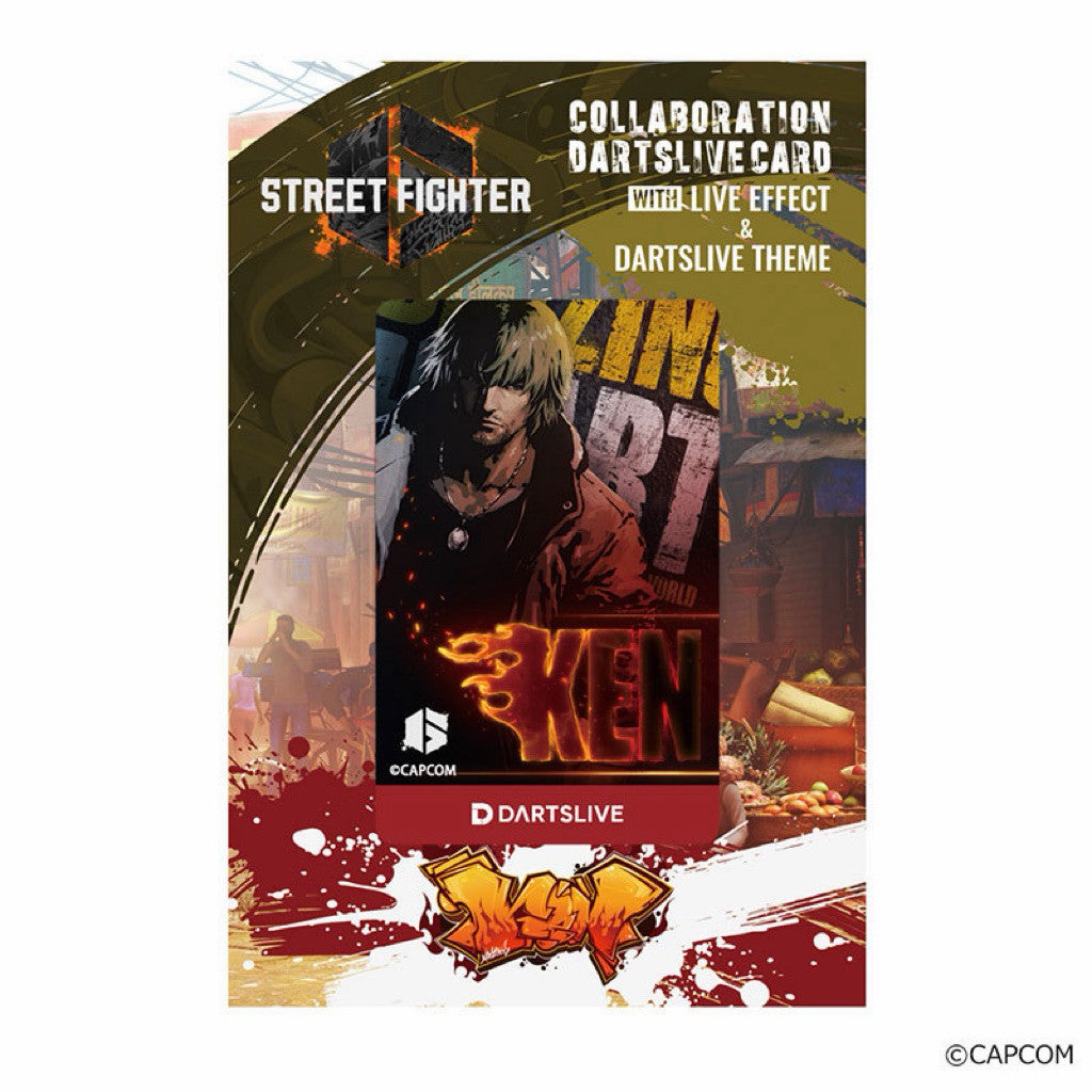 γLimited Editionγ Street Fighter Dartslive Card β’ Ken β’ SGDARTS