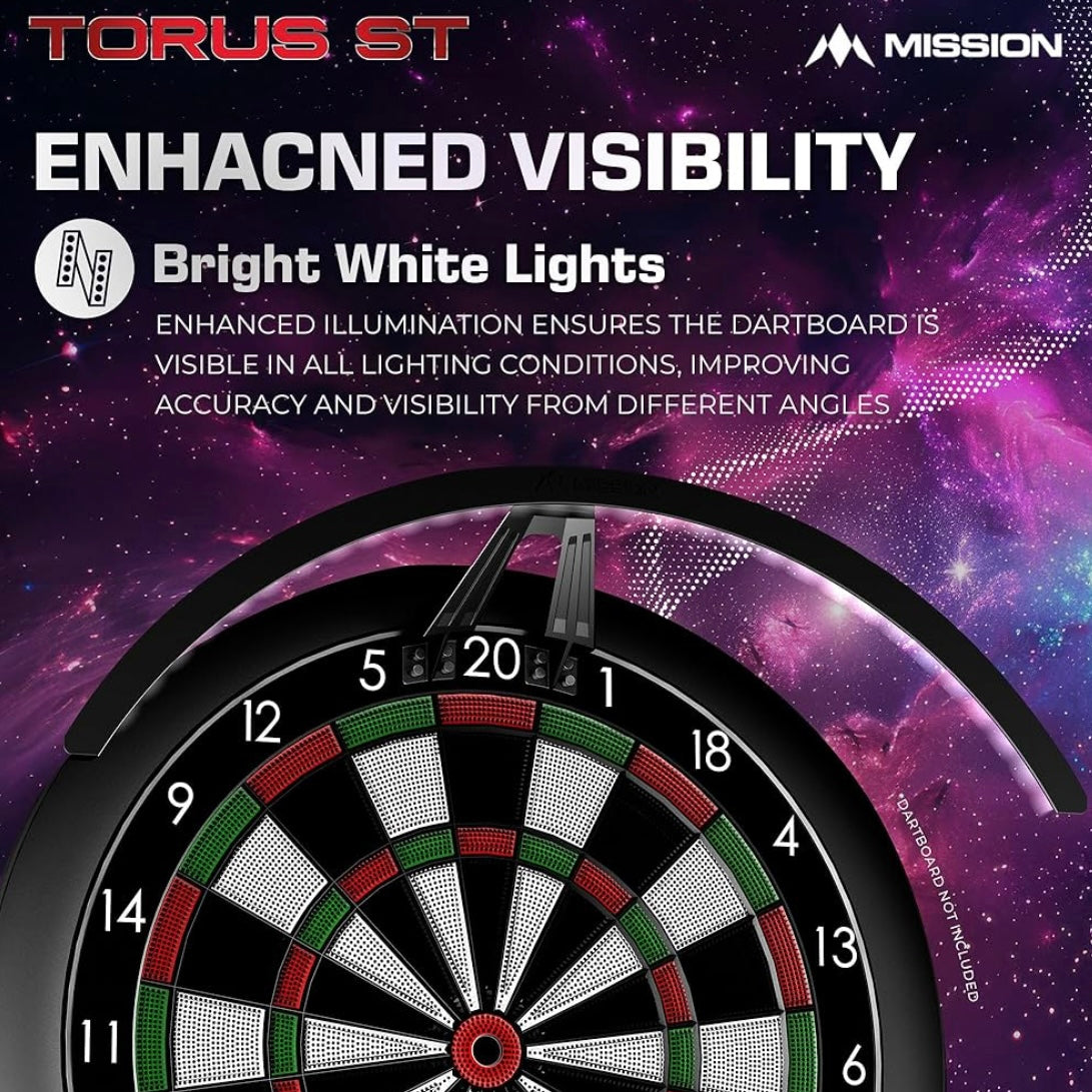 Mission Darts • Torus ST Dartboard Lighting • SGDARTS