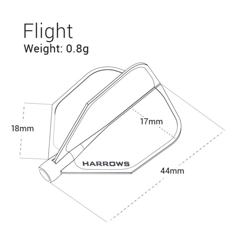 Harrows Clic Flights Gradation • [Shape] • Dart Flights • SGDARTS
