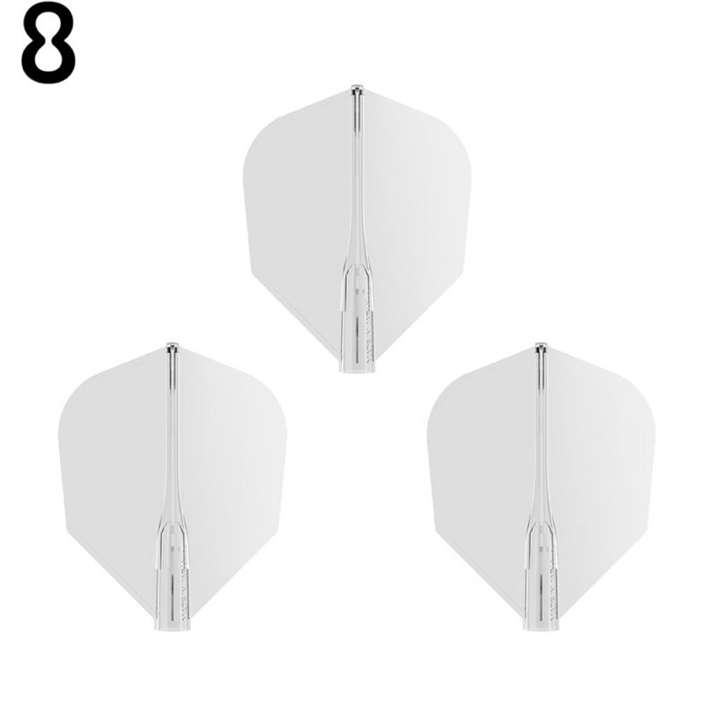 8 Flight Clear • [Shape] • Dart Flights • SGDARTS