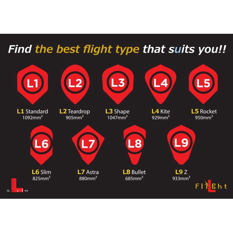 L-Flight Pro • [L4 Kite] • Dart Flights • SGDARTS