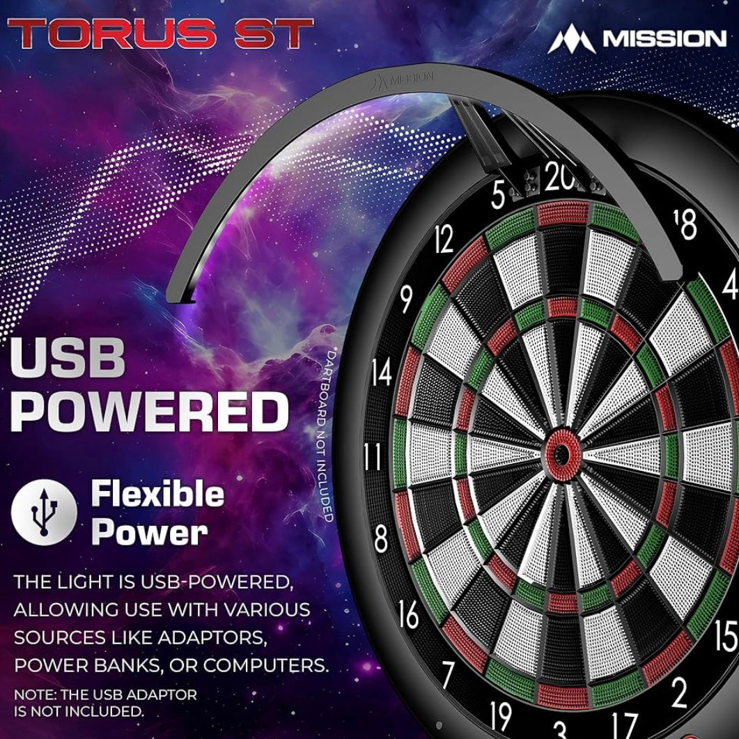Mission Darts • Torus ST Dartboard Lighting • SGDARTS