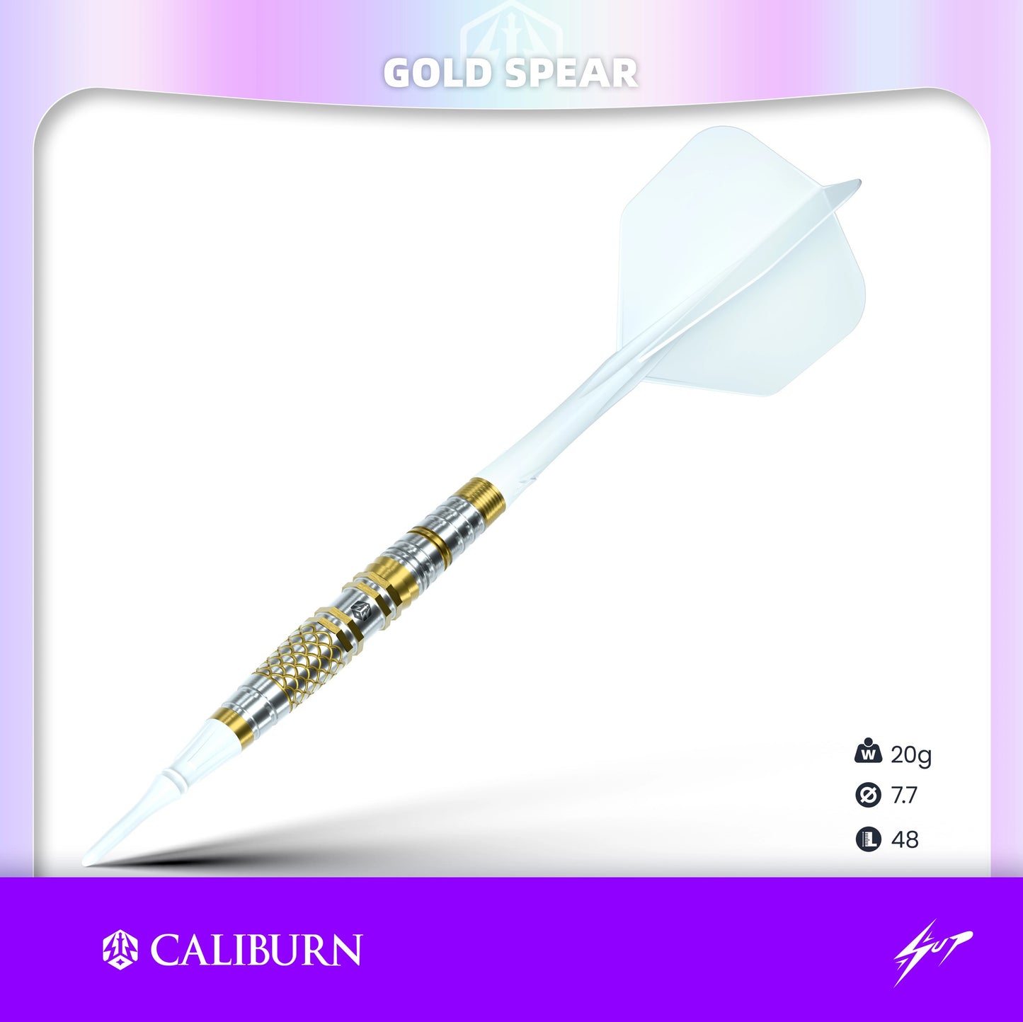 Caliburn Darts • Gold Spear • Lee Soon An • 20g • SGDARTS