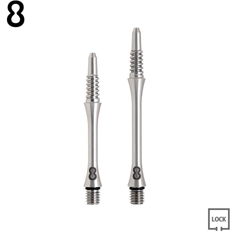 8 Flight Titanium Shafts Slim Fixed / Slim Lock • Dart Shafts • SGDARTS
