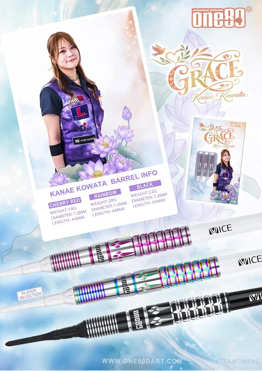 One80 Grace • Kanae Kowata 18g 20g 22g Darts • SGDARTS