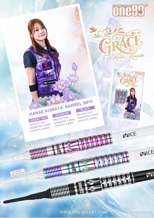 One80 Grace • Kanae Kowata 18g 20g 22g Darts • SGDARTS