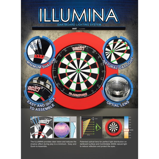 One80 Darts • Illumina Dartboard Lighting System • SGDARTS