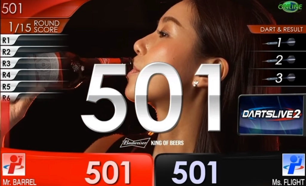 【Limited Edition】 Cathy Leung x Budweiser • Dartslive Movie Theme • SGDARTS