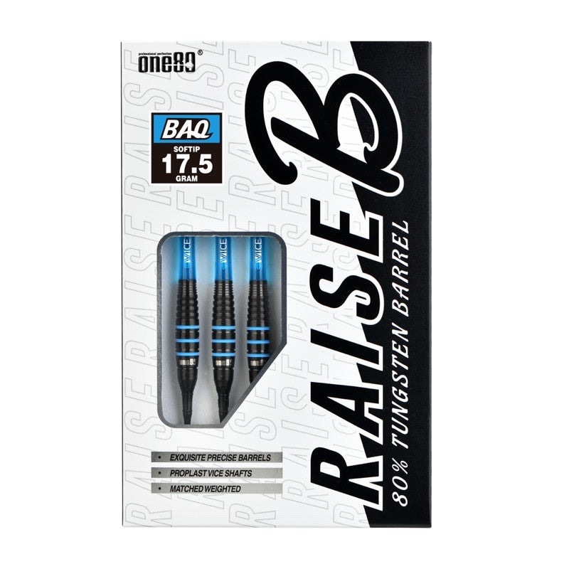 One80 Darts • Raise BAQ • Raise B Aqua • 17.5g • SGDARTS