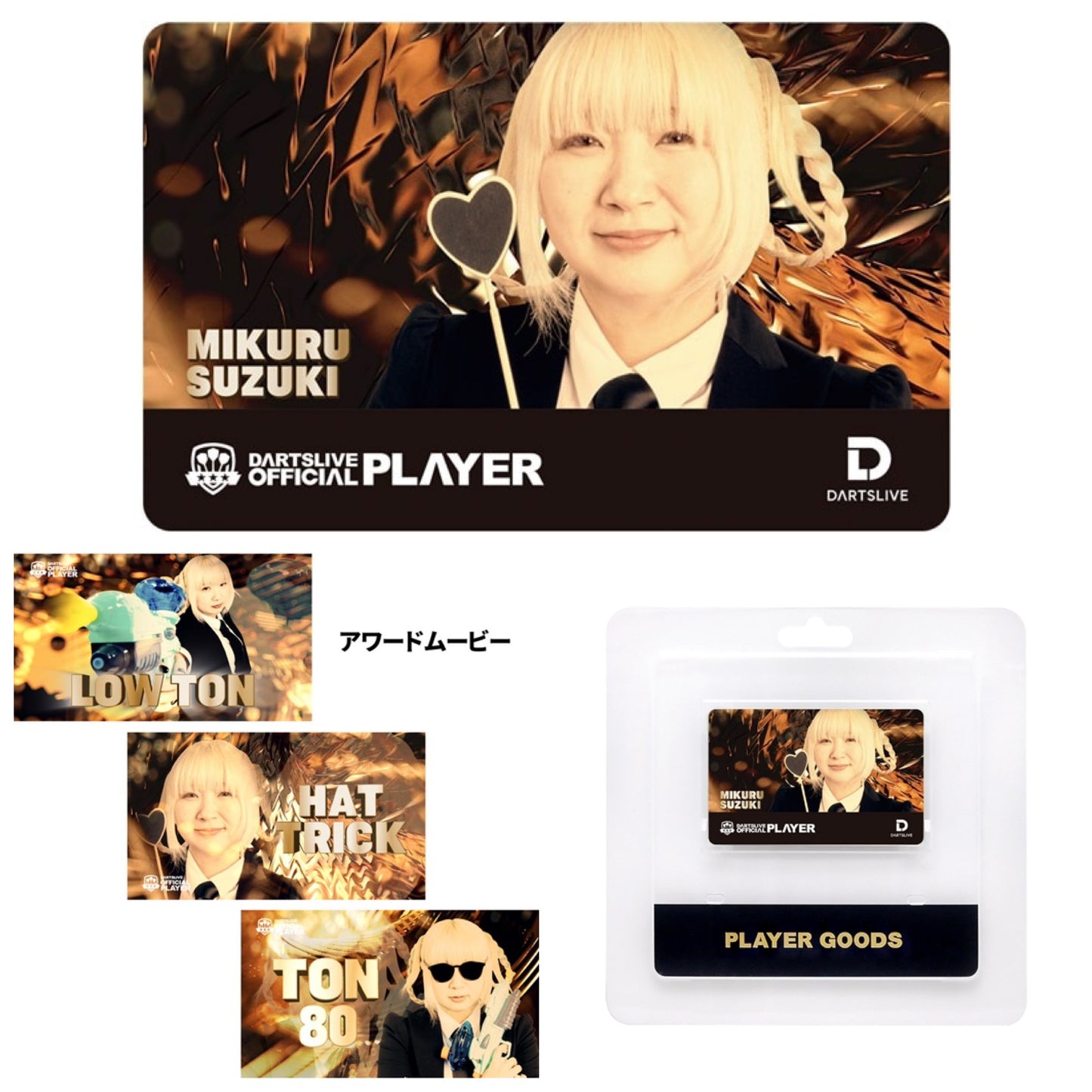 Dartslive Player Goods Vol 3 • Mikuru Suzuki Dartslive Card • SGDARTS