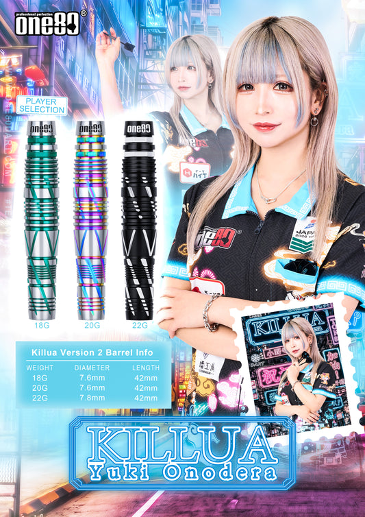 One80 Killua V2 • Yuki Onodera 18g 20g 22g Darts • SGDARTS