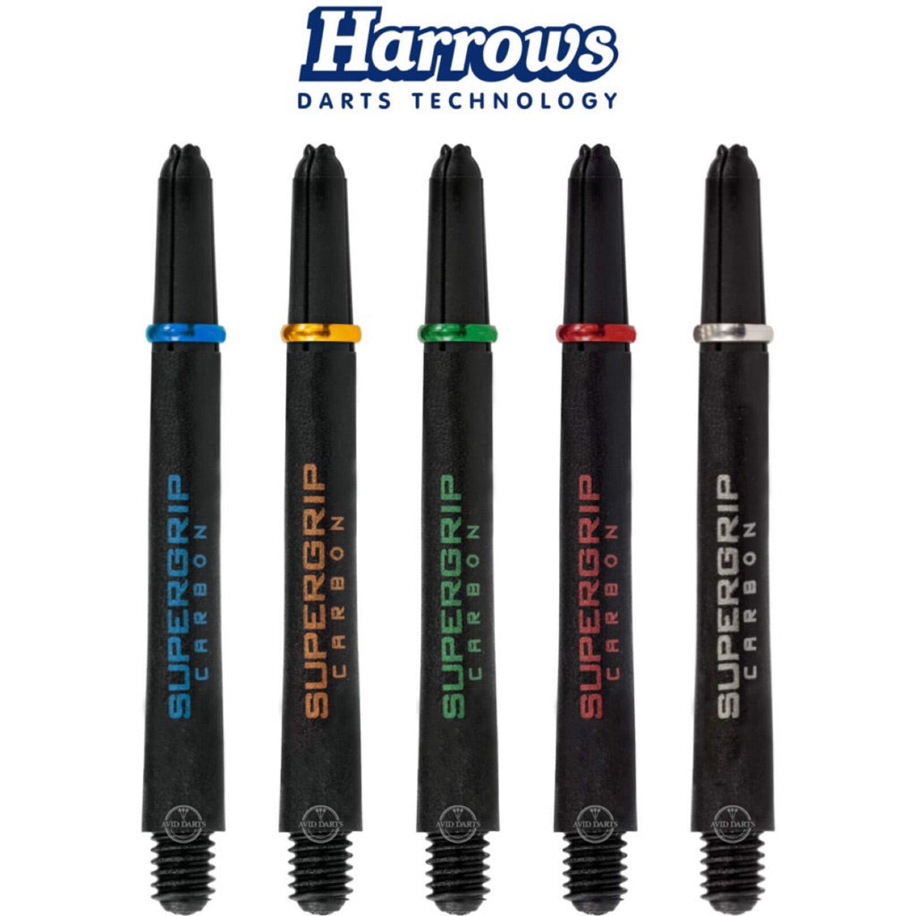 Harrows Supergrip Carbon • Dart Shafts • SGDARTS
