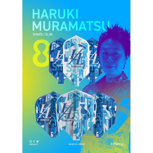 8 Flight Player • Haruki Muramatsu G2 [Shape] [Slim] • Dart Flights • SGDARTS