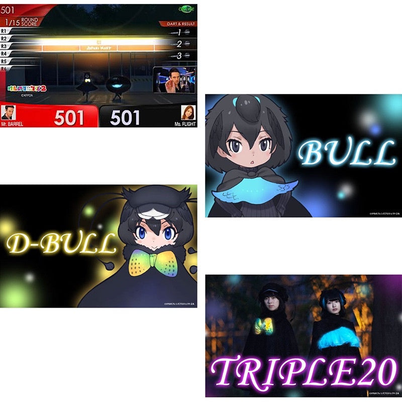 【Limited Edition】 Kemono Friends 2 • Gothic x Luck Darts Set • Dartslive Card DL2 Movie Theme • SGDARTS