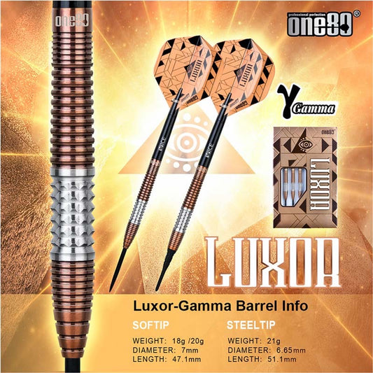 One80 Darts • Luxor - Gamma • 18g 20g • SGDARTS