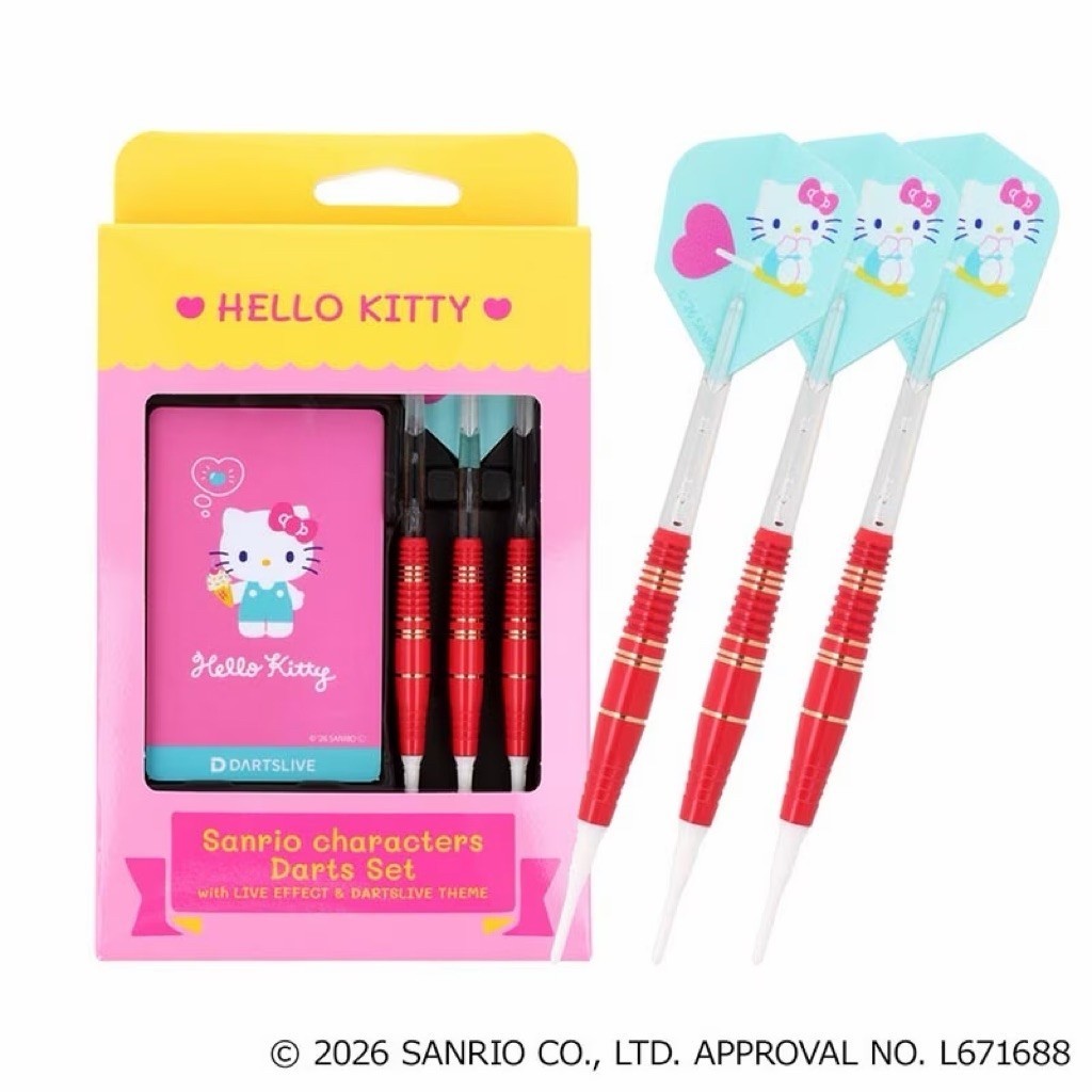 Sanrio Characters Darts Set • Hello Kitty Dartslive Card • SGDARTS