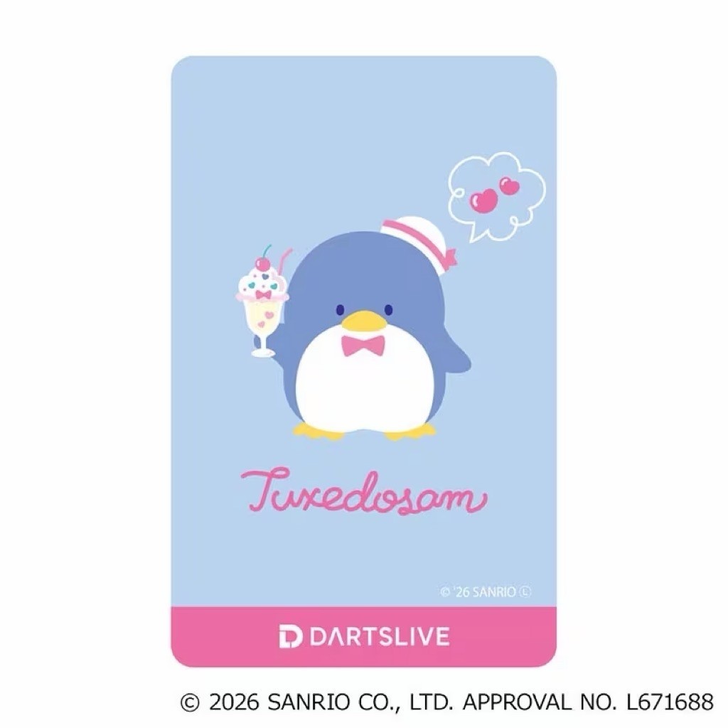 Sanrio Characters Darts Set • Tuxedo Sam Dartslive Card • SGDARTS