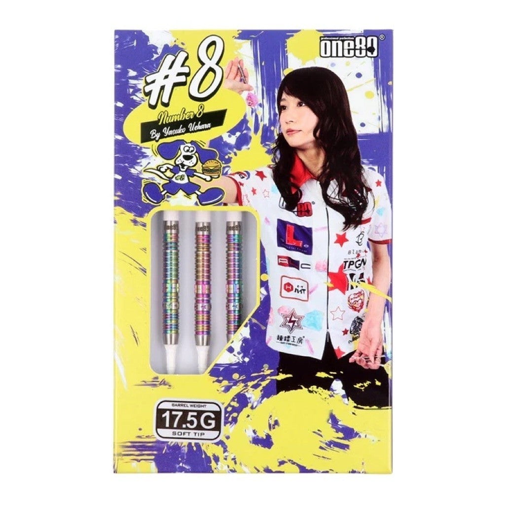 One80 #8 V2 • Yasuko Uehara 17.5g 20g Darts • SGDARTS