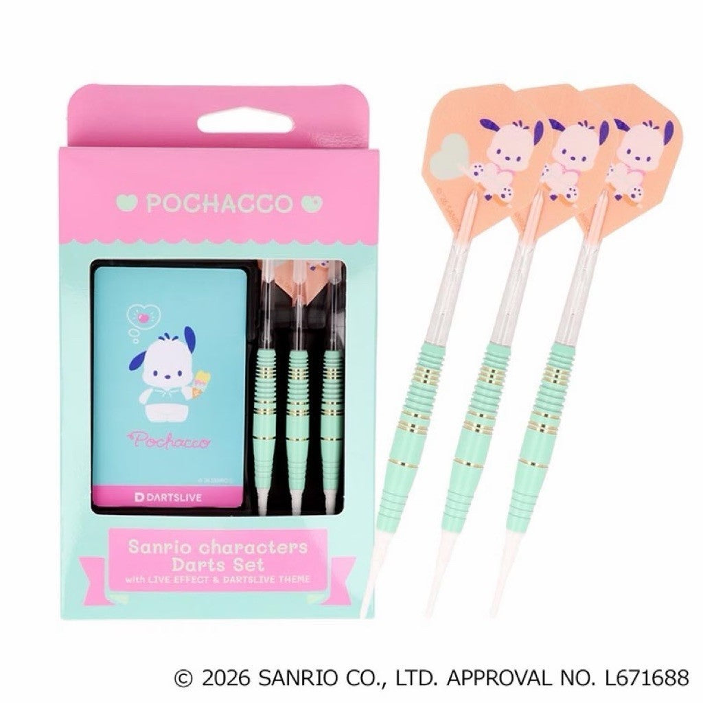Sanrio Characters Darts Set • Pochacco Dartslive Card • SGDARTS