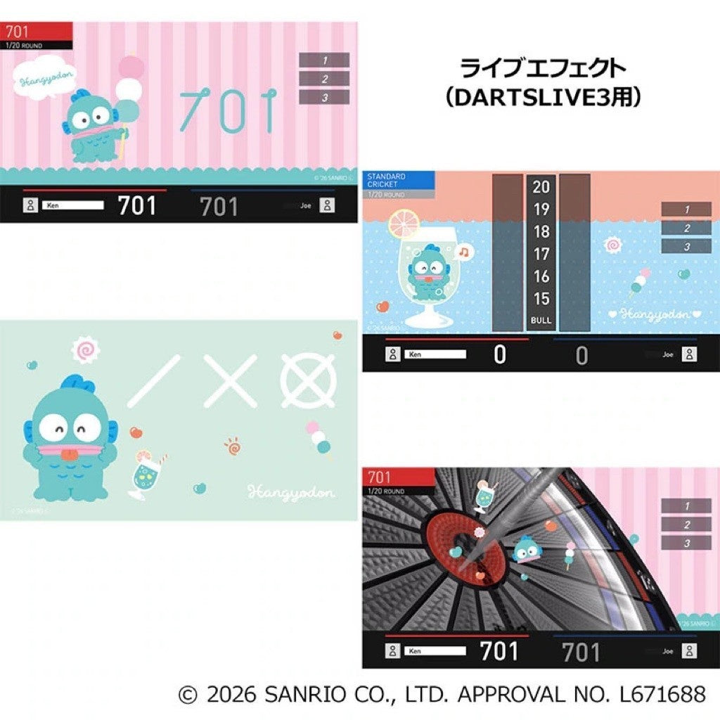 Sanrio Characters Darts Set • Hangyodon Dartslive Card • SGDARTS