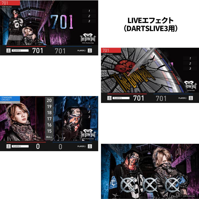 【Limited Edition】 The Brow Beat Darts Set • Dartslive Card DL2 Movie Theme DL3 Live Effect • SGDARTS