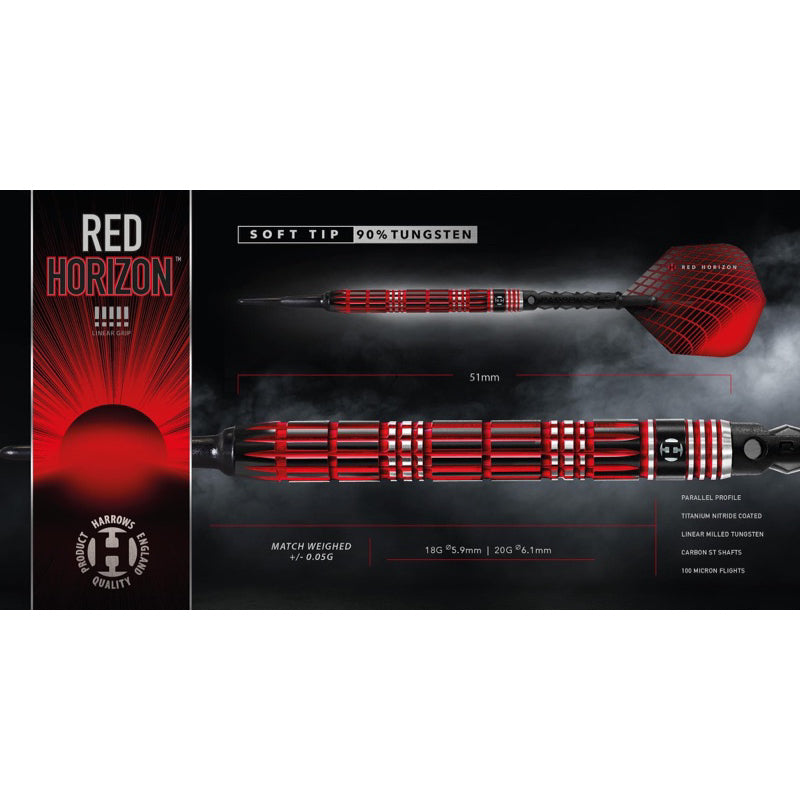 Harrows Darts • Red Horizon • 18g 20g • SGDARTS