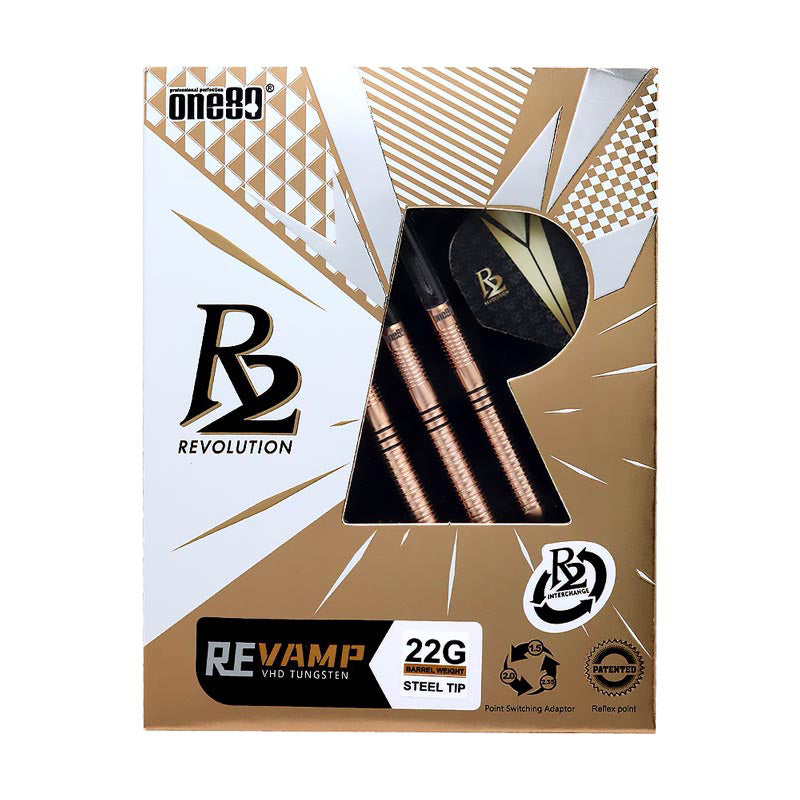 [STEELTIP] One80 Darts • R2 Revolution - Revamp • 22g 24g • SGDARTS