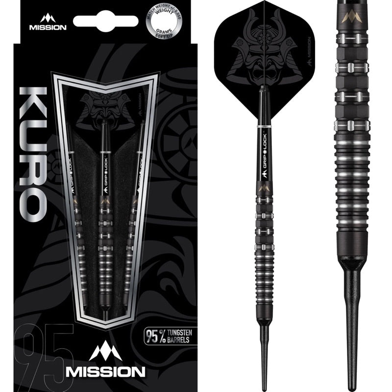 Mission Darts • Kuro M3 • Rear Iso-Grip • 20g 22g • SGDARTS