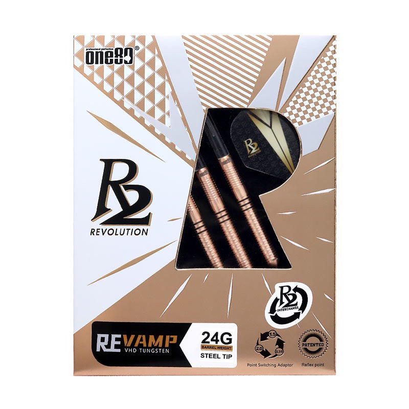 [STEELTIP] One80 Darts • R2 Revolution - Revamp • 22g 24g • SGDARTS