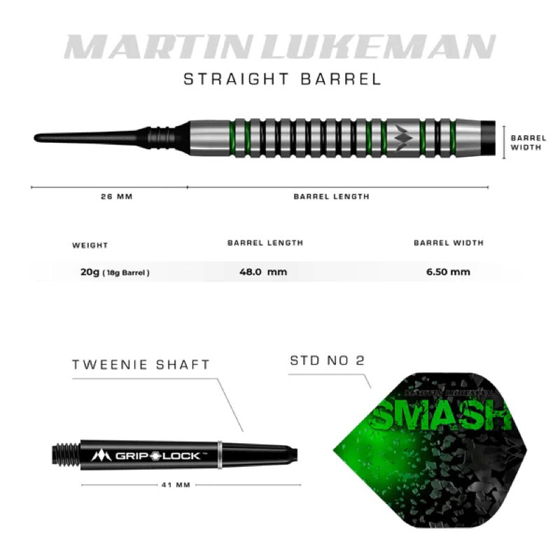 Mission Darts • Martin Lukeman • 20g • SGDARTS