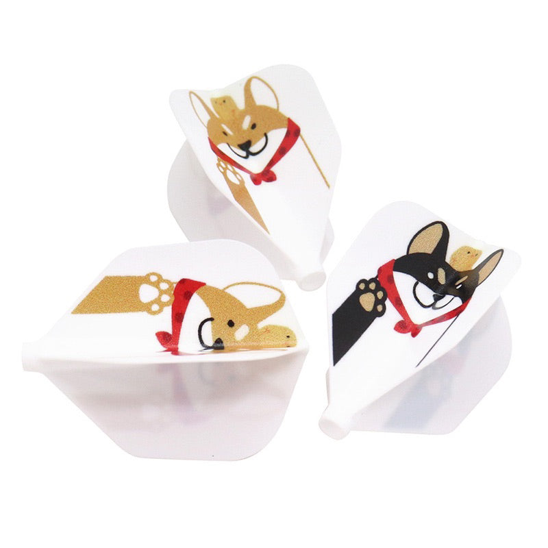 D.craft x Fit Flight • Shiba Inu [Shape] • Dart Flights • SGDARTS