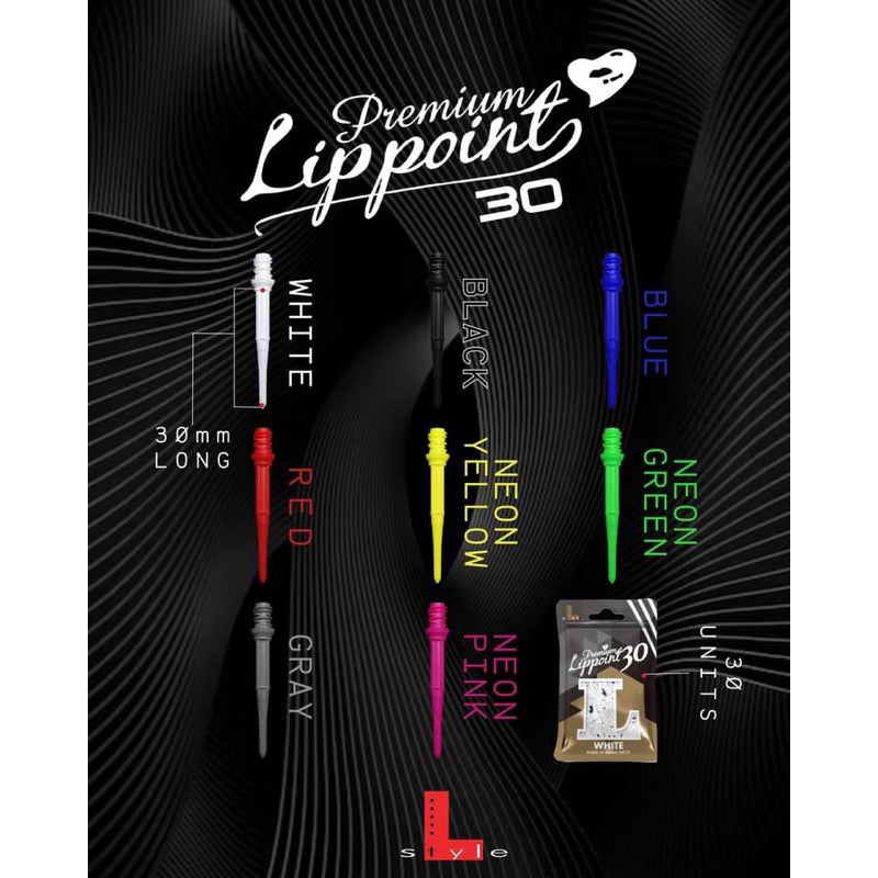 Premium Lippoint 30 30mm Long • 2BA Dart Tips • SGDARTS