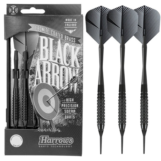 Harrows Black Arrow Soft Tip Darts • 16g 18g • SGDARTS