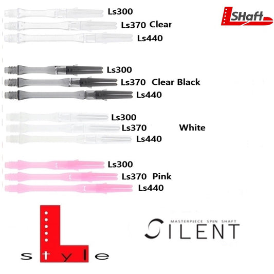 L-Shaft Silent Plastic Spin Slim • Dart Shafts • SGDARTS