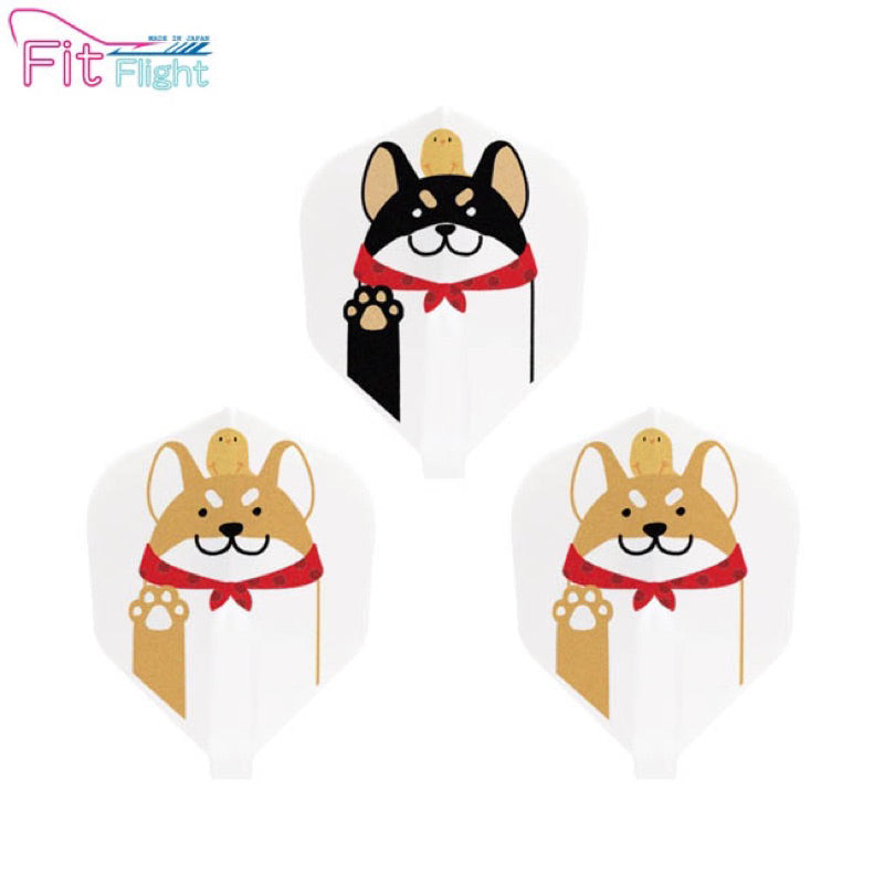 D.craft x Fit Flight • Shiba Inu [Shape] • Dart Flights • SGDARTS