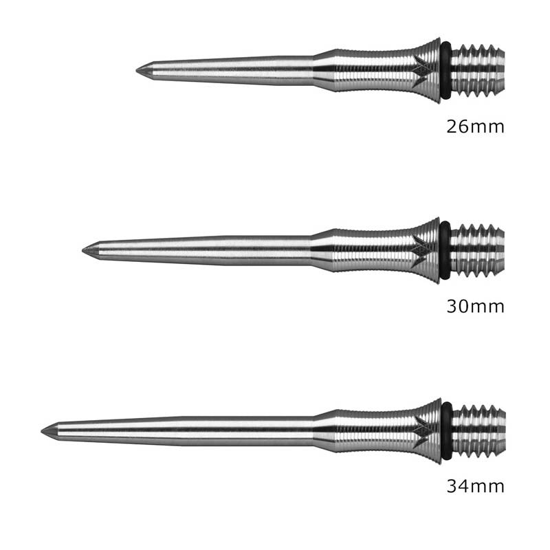 Mission Darts • Titan Edge Shark Silver • Titanium Conversion Point • 2BA • SGDARTS