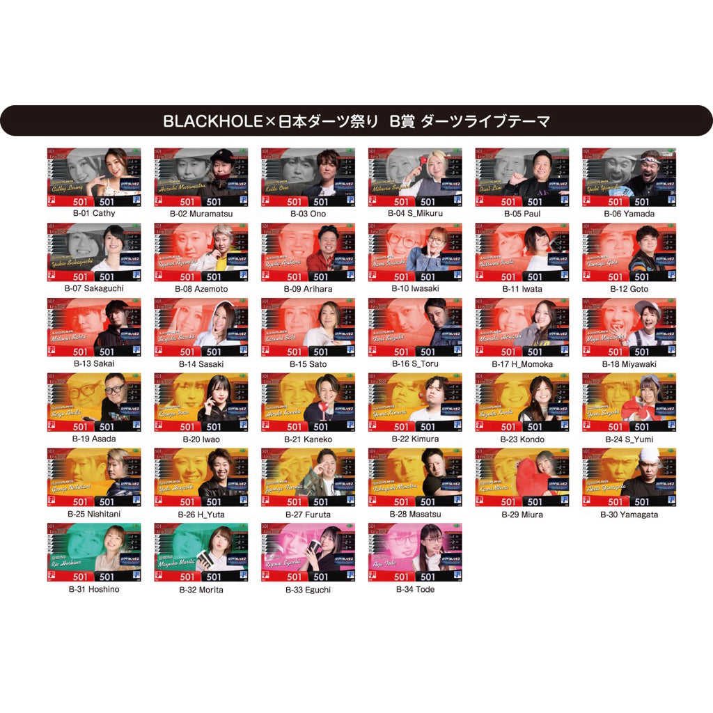 Dartslive Player Goods • Special Dartslive Theme • SGDARTS