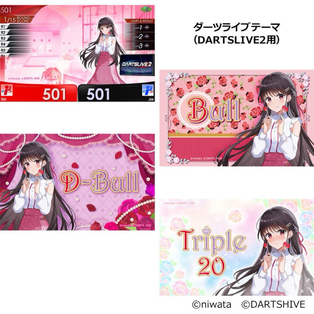 Happy Ears Collection • Harusaki Akane Pink • Dartslive Card DL2 Movie Theme DL3 Live Effect • SGDARTS