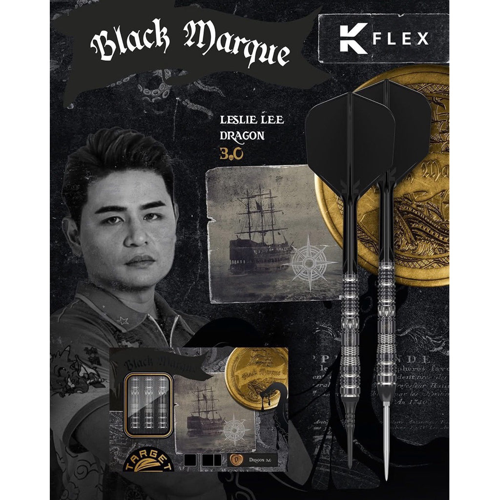Target Darts • Black Marque Dragon 3.0 • Leslie Lee • 18g • SGDARTS