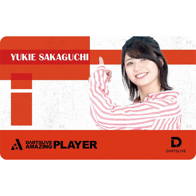 Dartslive Player Goods Vol 3 • Yukie Sakaguchi Dartslive Card • SGDARTS