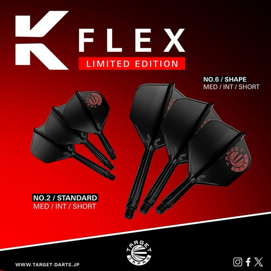 K Flex Target Logo Black x Red [Standard] • [Shape] • SGDARTS