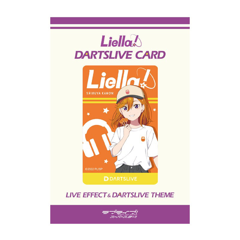 【Limited Edition】 Liella Dartslive Card • Shibuya Kanon Orange • DL2 Movie Theme DL3 Live Effect • SGDARTS