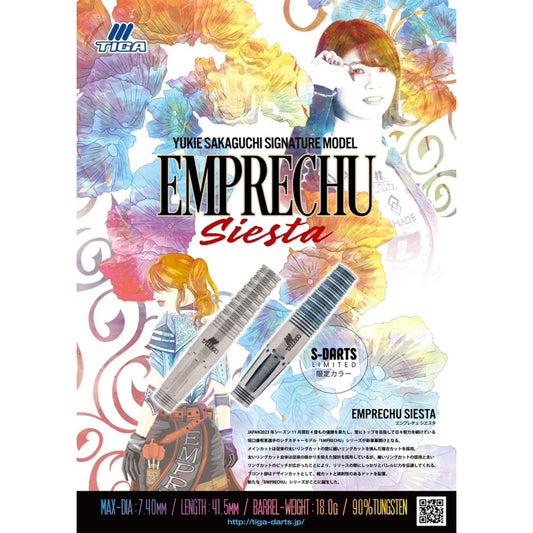 Tiga Darts • Emprechu Siesta • Yukie Sakaguchi • 18g • SGDARTS